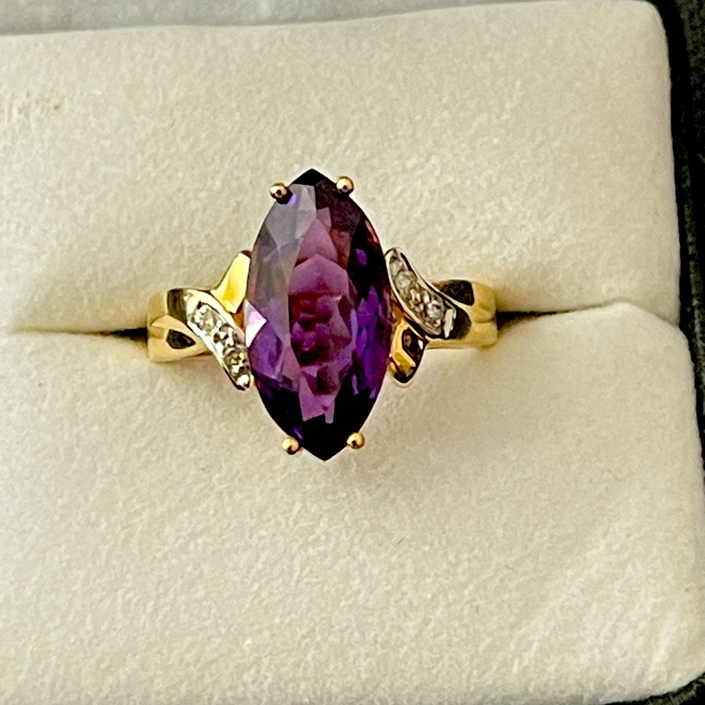 14k Amethyst ring